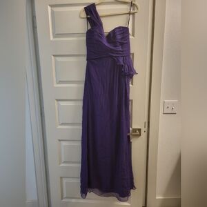 Amsale Bridesmaid dress, size 8, purple